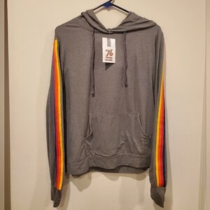 Fitkicks 76 Varsity Rainbow Hoodie